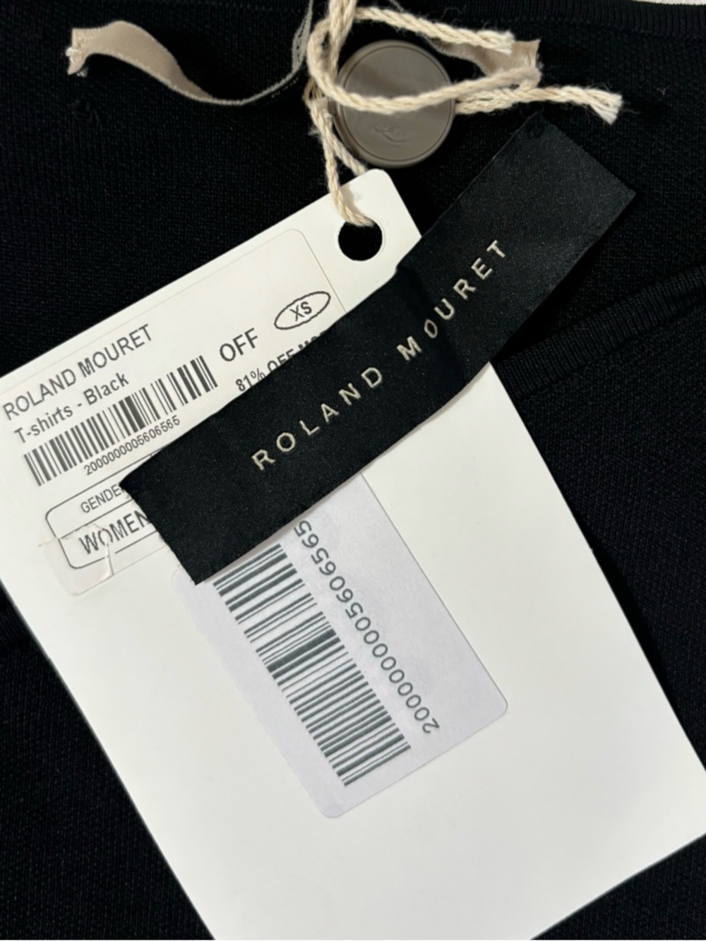 Roland Mouret Top with Cream Accent - Picture 4 of 6